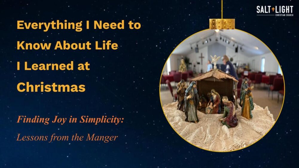 Finding Joy in Simplicity: Lessons from the Manger Image