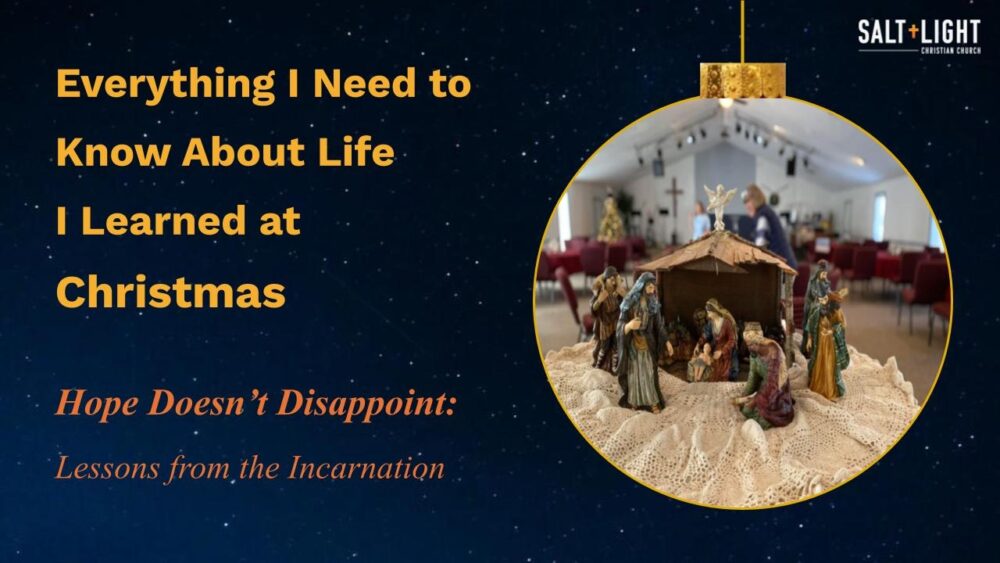 Hope Doesn’t Disappoint: Lessons from the Incarnation Image